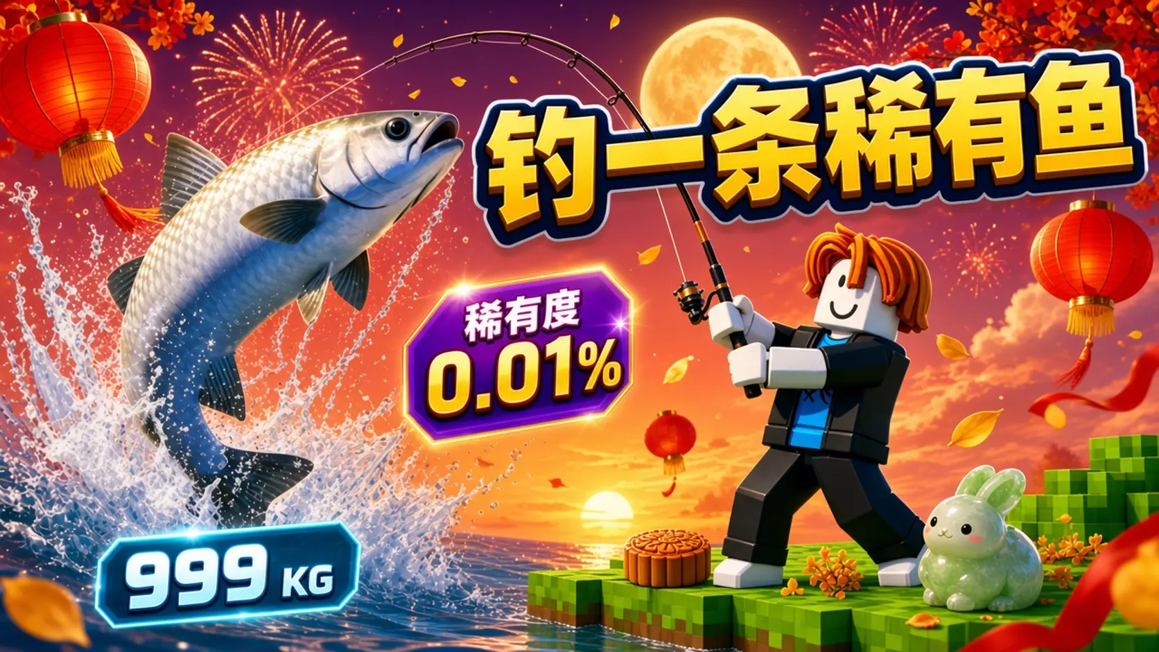 钓一条稀有鱼-欢庆双节
