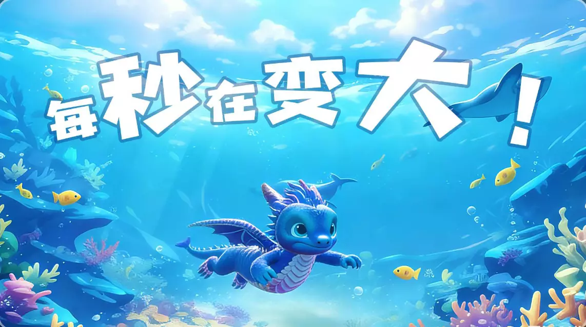 每秒在变大!(大鱼吃小鱼)