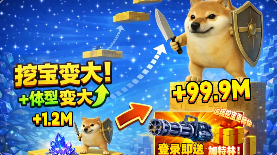 挖宝变身大刀盾【挂机变大领金币】